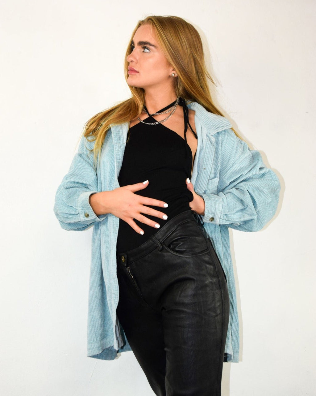 Vintage Italian Baby Blue Shirt