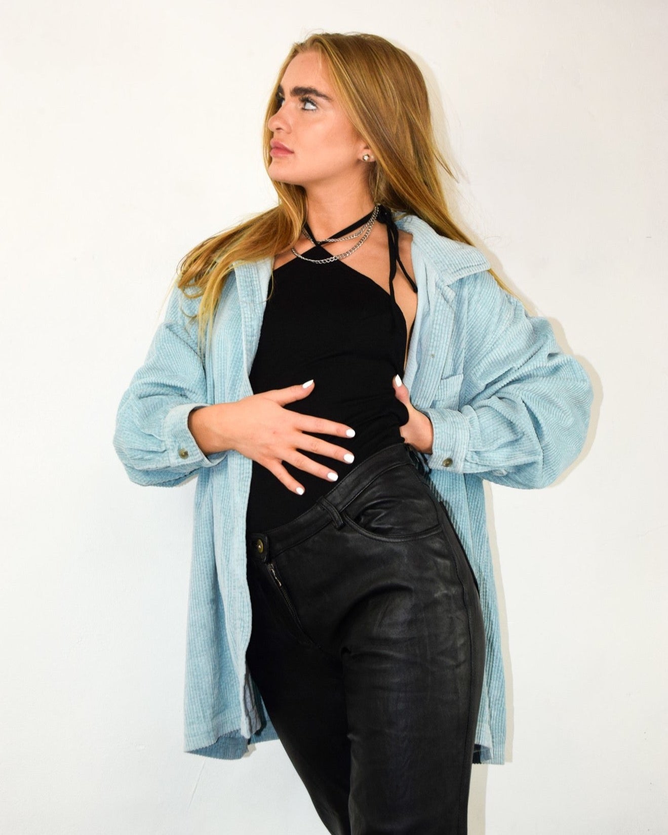 Vintage Italian Baby Blue Shirt