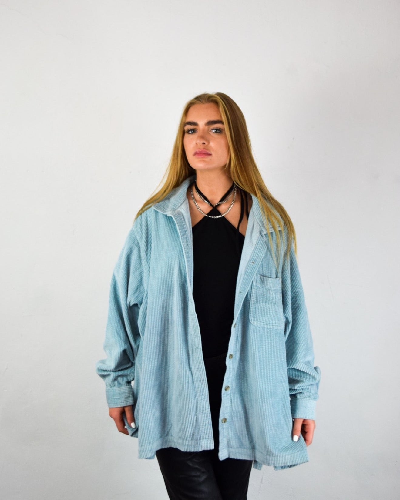 Vintage Italian Baby Blue Shirt