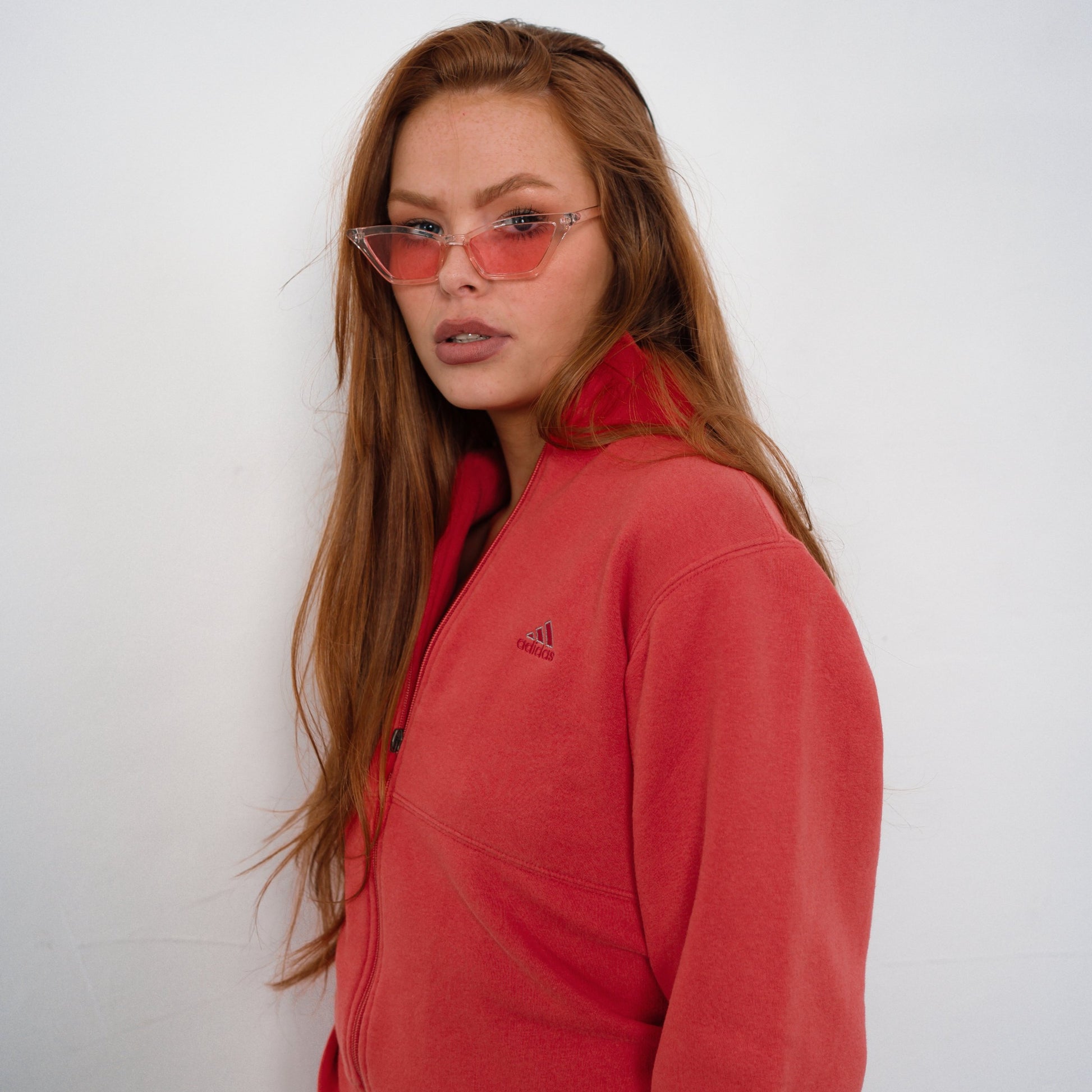 Vintage Pink Adidas Zip Up