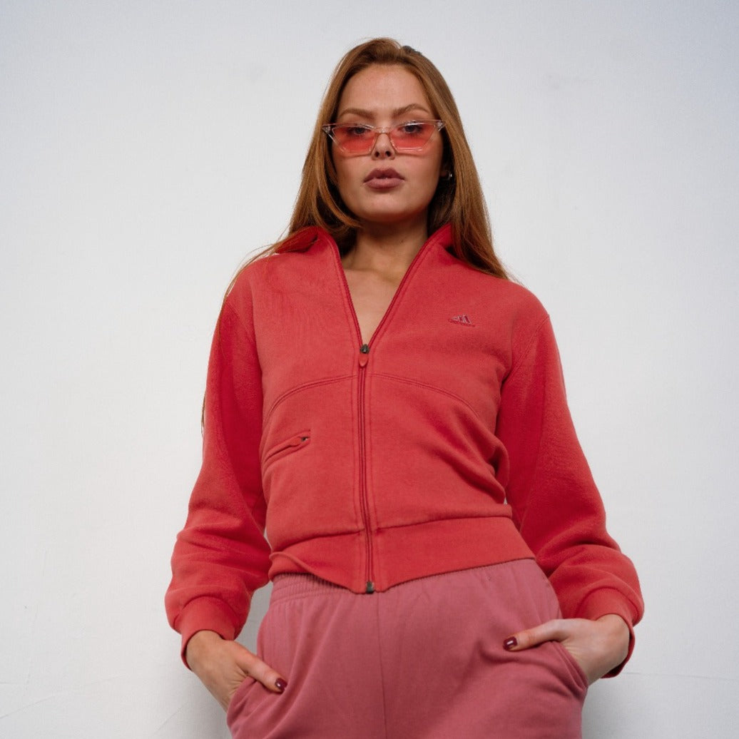 Vintage Pink Adidas Zip Up